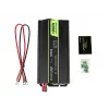 Green Cell INV09 automobilinis keitiklis 12V į 230V 1000W grynas sinusas juodas