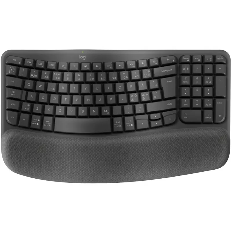 LOGITECH WAVE KEYS FOR BUSINESS GRAPHITE PAN - 2.4GHZ/BT NORDIC-613 - B2B