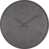 NeXtime klok 3095gs Wood Wood Big, Ø52,8 cm, sieninis, pilkas