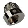 Adapteris BitsPower X-Cross G1/4 colio išorinis į G1/4 colio vidinį, 5 mm poslinkis, blizgus juodas