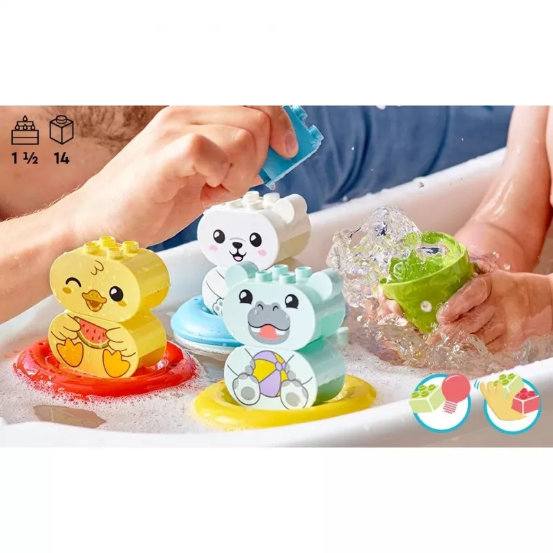 LEGO DUPLO 10965 VONIOS PRAMOGOS: PLOKŠČIAS GYVŪNŲ TRAUKINYS