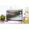 Mini orkaitė Rommelsbacher BGS 1400, 18 L, 230°C, 5 kaitinimo režimai, rotiseris, sidabrinė/juoda