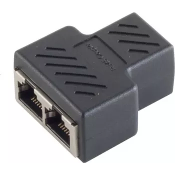 Kabelio lyties keitiklis RJ-45 S-Conn BS08-01040 Juodas