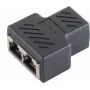 Kabelio lyties keitiklis RJ-45 S-Conn BS08-01040 Juodas