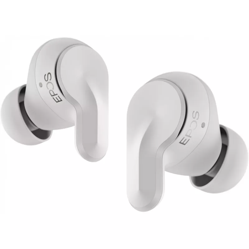 EPOS ADAPT E1 Tikri belaidžiai stereo (TWS) į ausį įdedami verslo/kasdieniai Bluetooth ausinės baltos
