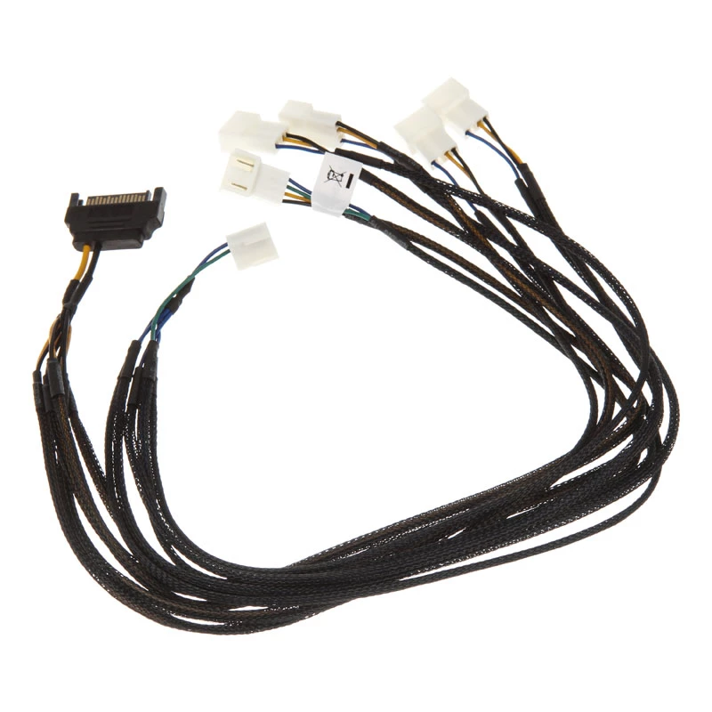 Akasa Flexa FP5S PWM skirstytuvas ventiliatoriams (5 ventiliatoriams) – pintas, 45 cm (AK-CBFA07-45)