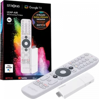 “Strong LEAP-AIR Ultimate” srautinio transliavimo lazdelė su “Google TV”
