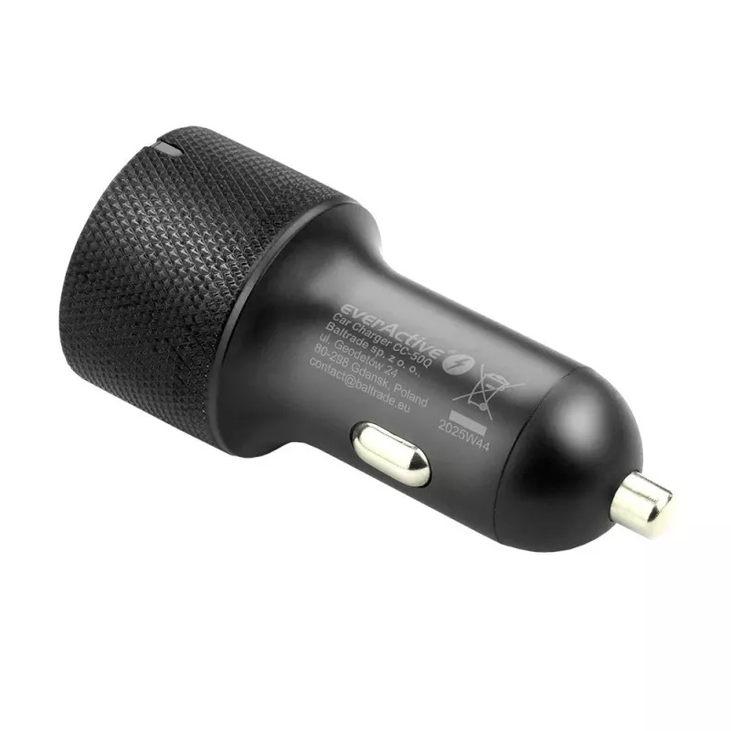 Automobilinis kroviklis everActive CC-50Q QC3.0 75W su Quick Charge 3.0 palaikymu ir USB prievadais