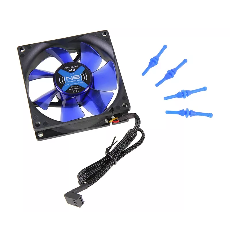 Ventiliatorius Noiseblocker BlackSilentFan X2 8 cm 1800 RPM 45 m³/h Juodas