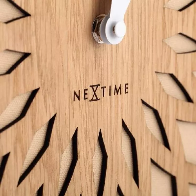 NeXtime laikrodis 3149be Sun Large, Ø50 cm, sieninis, smėlio spalvos
