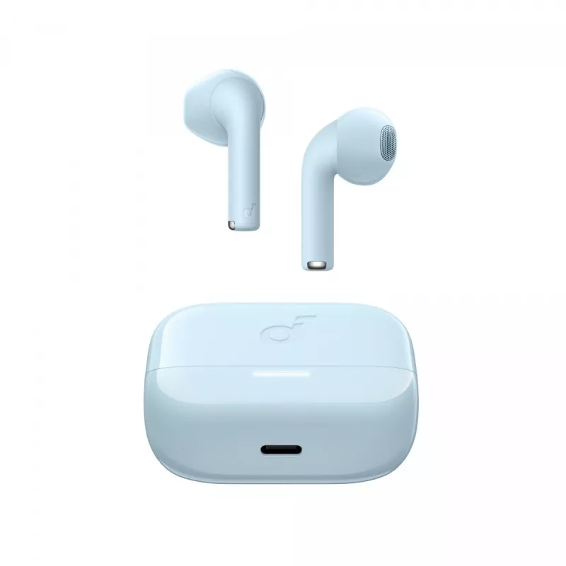 Ausinės Anker SOUNDCORE K20I Mėlynos Tikros Belaidės Stereo Bluetooth Skambučiai Muzika Sportui