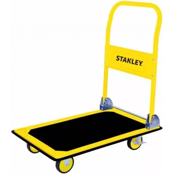 Transportinis vežimėlis STANLEY SXWTD-PC527 – sulankstomas plieninis rėmas, 150 kg talpa, 4 ratai, 10 cm ratai, 470×735×830 mm