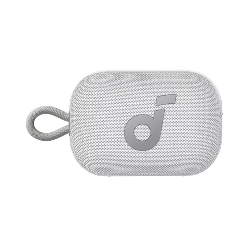 Nešiojamas vakarėlių garsiakalbis Soundcore Select 4 Go — baltas, 5 W RMS, IP67, 18 h baterija