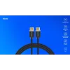 DisplayPort kabelis SAVIO CL-166 2 m Juodas — DisplayPort 1.4, vyriškas-kištukas, paauksuoti kontaktai