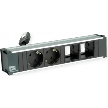 Bachmann CONI 2xCEE7/3 2xCM (912.027) – kištukinis lizdas su dviem CEE 7/3 lizdais