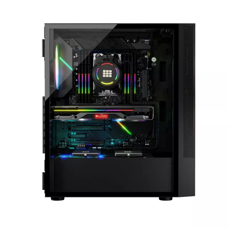 Korpusas Logic ARYA ARGB MINIDI USB 3.0 Juodas