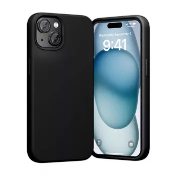 Silicinio dėklo Vention KUFB0-20 iPhone 15 Plus juodas, plonas apsauginis
