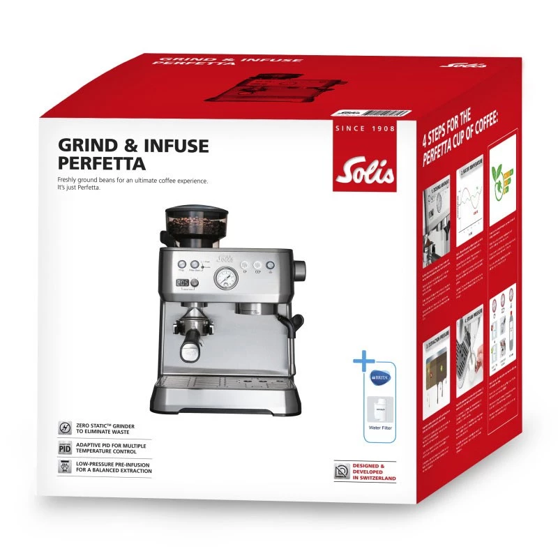 Solis Grind & Infuse Perfetta pusiau automatinis espreso aparatas 2,6 L