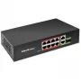 Ethernet Switch QOLTEC 52297 PoE RJ45 su PoE Uplink ir SFP prievadu