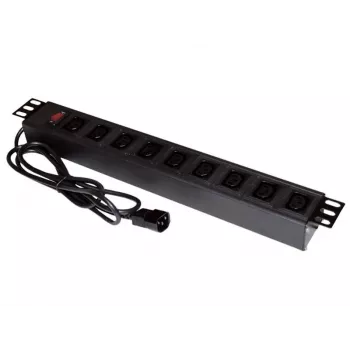 ALANTEC 19 colių maitinimo juosta su 9 lizdais UPS - C14 kištukas (PZ010)
