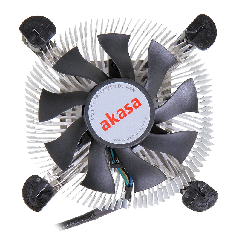 Akasa AK-CCE-7106HP procesoriaus aušintuvas, juodas, sidabrinis