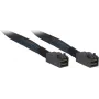 Inter-Tech vidinis SAS kabelis – SAS 12Gbit/s – 4x Mini SAS HD (SFF-8643) į 4x Mini SAS HD (SFF-8643) – 1,0 m – juodas/mėlynas (88885006)