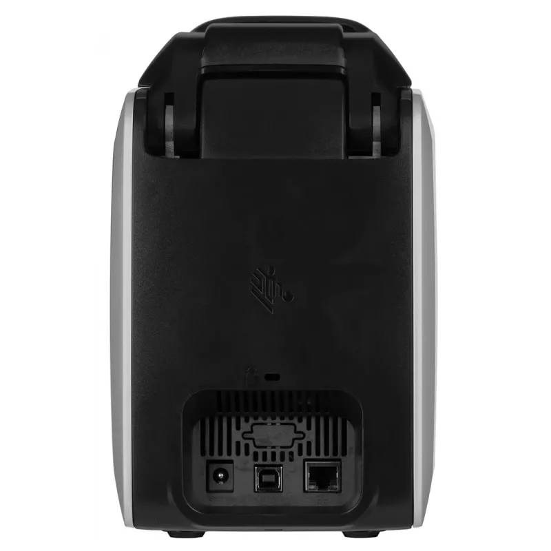 Kortelių spausdintuvas Zebra ZC300 – sublimacinis/terminis, 300x300 DPI, LCD, 100 kortelių padavimas, Ethernet, sidabrinis/juodas