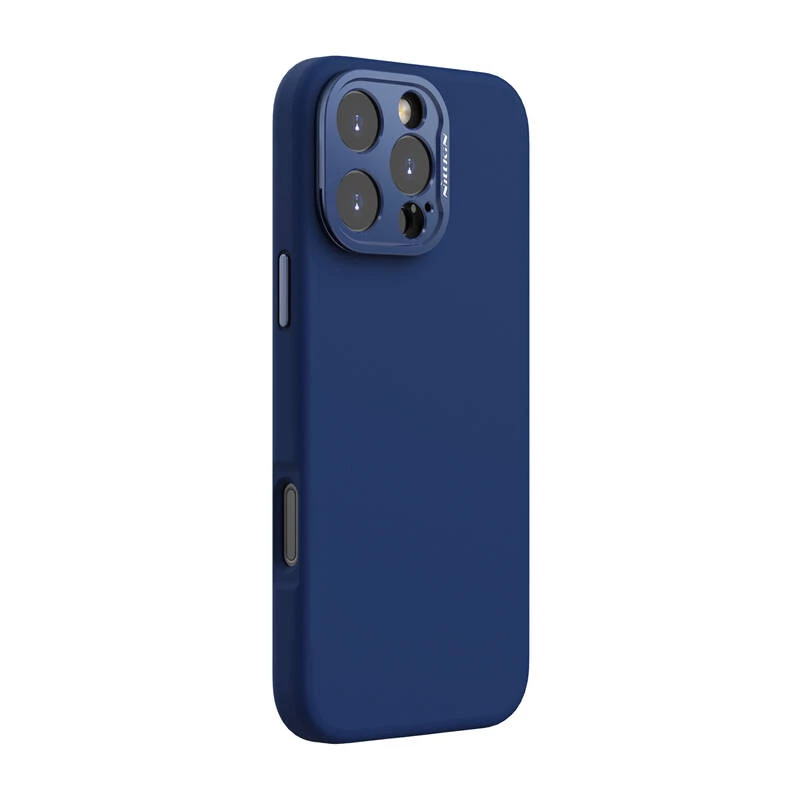 Apsauginis dėklas Nillkin LensWing Apple iPhone 16 Pro Max – mėlynas, su MagSafe, pakeltas fotoaparato kraštas