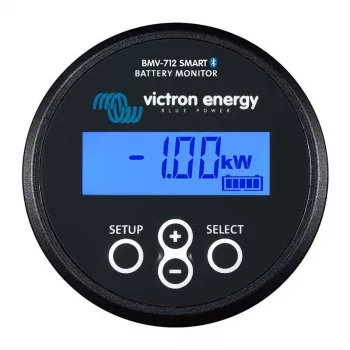Baterijos monitorius Victron Energy BMV-712 Bluetooth – įtampos, srovės ir įkrovos būsenos matavimas