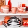 Puodų rinkinys Tefal Ingenio Emotion L897SB74 – 11 dalių sukraunamas nerūdijančio plieno su nepridegančia danga, tinkamas orkaitei, su Thermo-Spot
