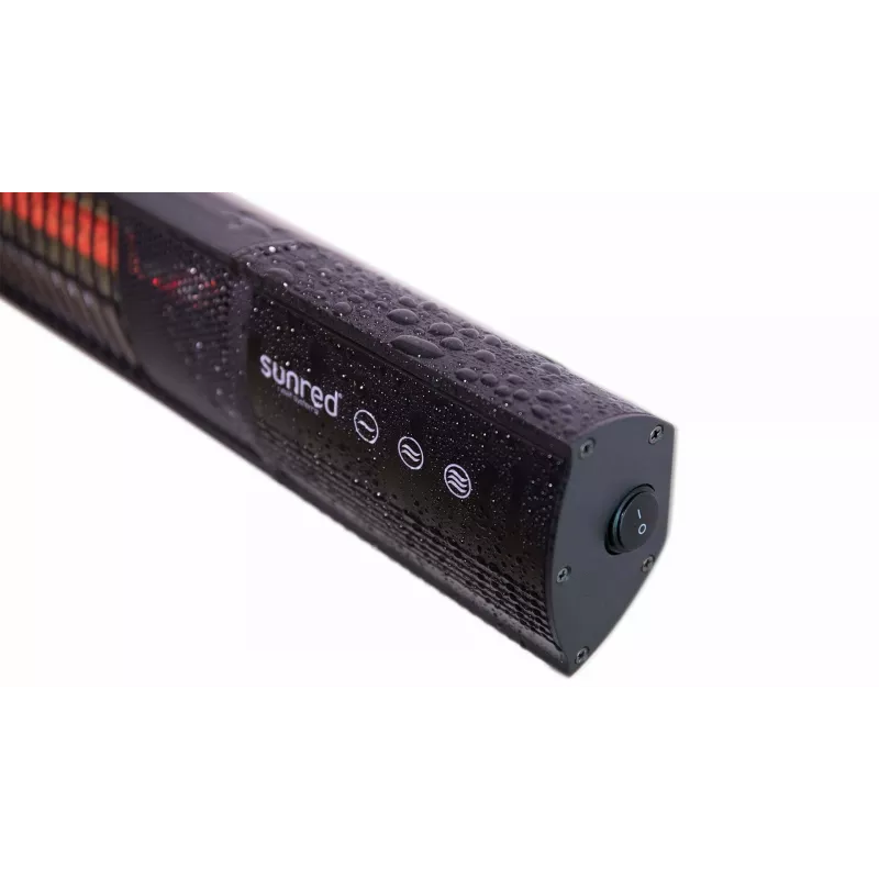 Infragrindinis šildytuvas SUNRED RD-DARK-25, 2500 W, montuojamas ant sienos, IP55, juodas