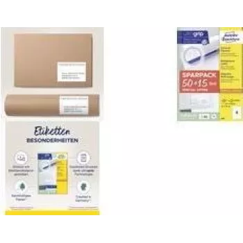 Lipni etiketė Avery 4781-65 stačiakampė balta nuolatinė 780 vnt.