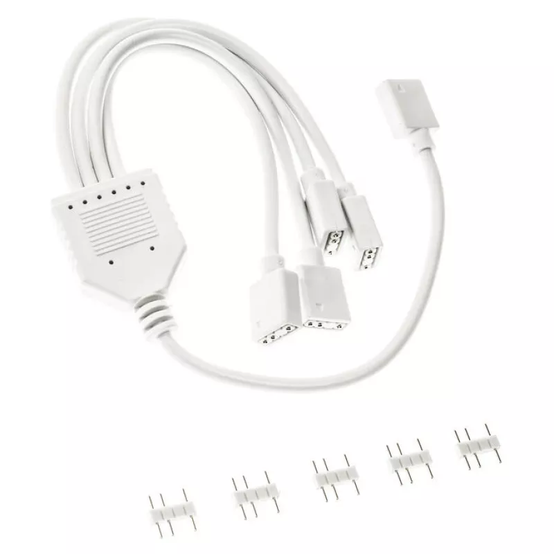 ARGB šakotuvas Kolink PGW-AC-KOL-157 30 cm baltas 3 kontaktų 5V ARGB jungtims