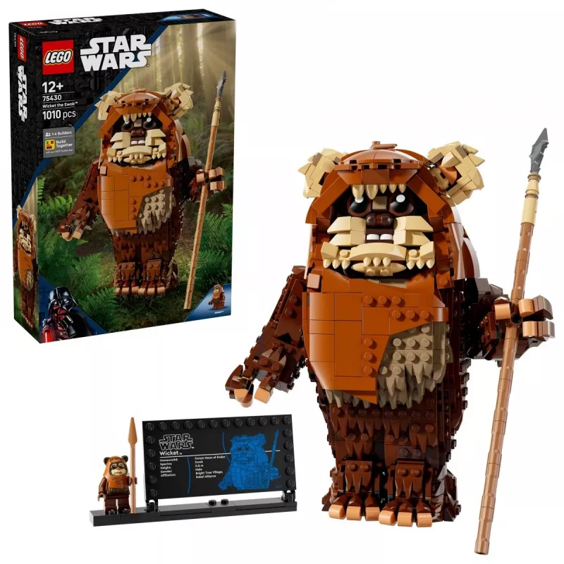 LEGO Star Wars Konstrukcinis rinkinys Wicket the Ewok 75430 – 1010 dalių, 230 mm modelis, nuo 12 metų
