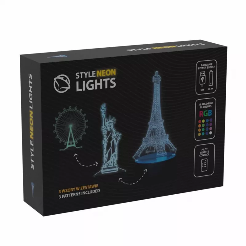 Manta SNL125RGB LED dekoratyvinė RGB 3D pastatų lemputė