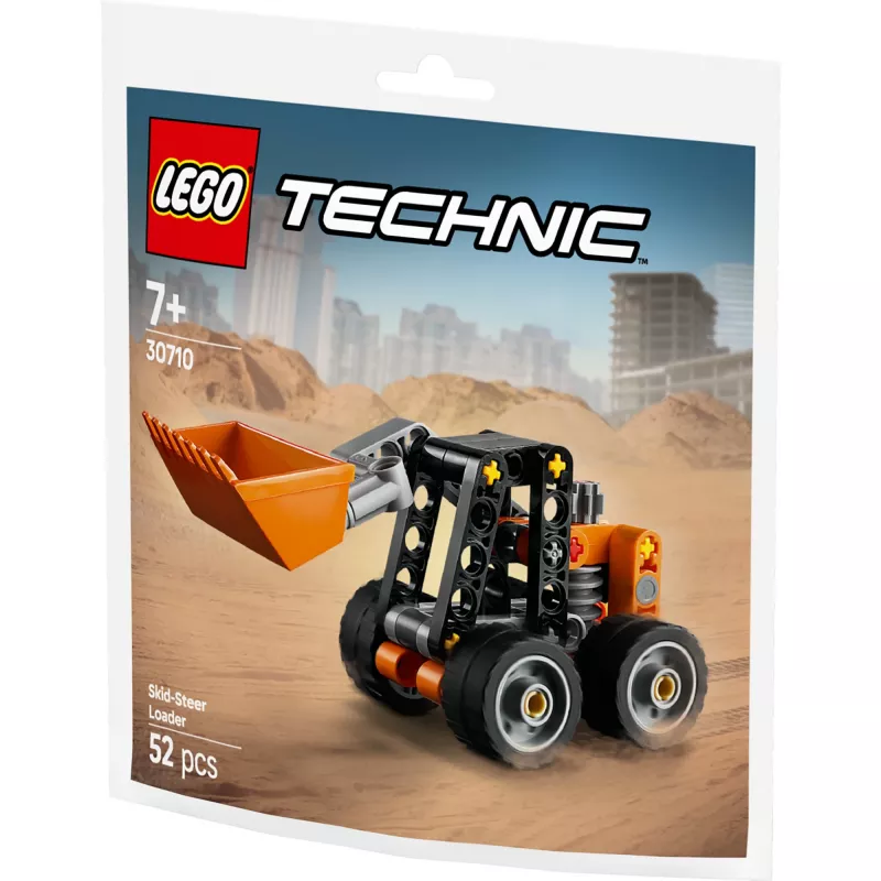 LEGO Technic Skid Steer Loader 30710 – Konstruktorius su judamomis rankomis ir vikšrais