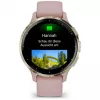 Garmin Venu 3S 3,05 cm (1,2 colio) AMOLED 41 mm Skaitmeninis 390 x 390 pikselių Liečiamas ekranas Auksinė, Rožinė Wi-Fi GPS (palydovas)