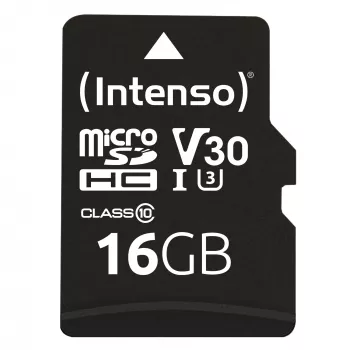 Intenso 3433470 atminties kortelė microSDHC 16GB, 10 klasė, su adapteriu