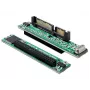 Adapteris DeLOCK 61987 SATA 22p į IDE 44p juodai žalias