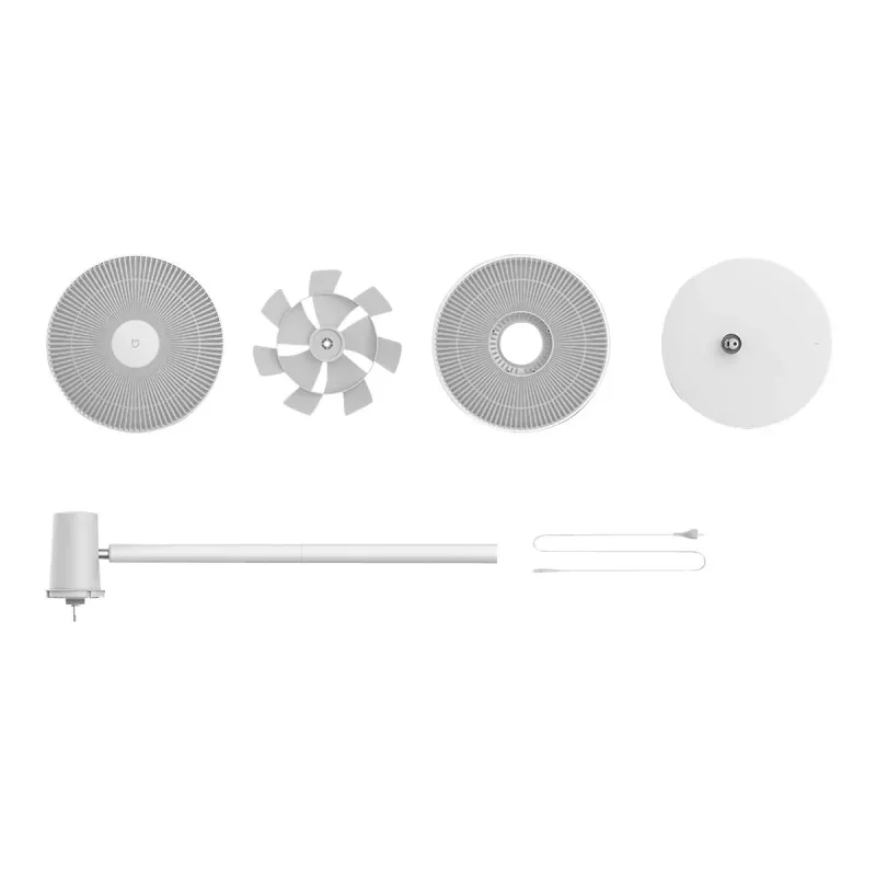 Xiaomi Mi Smart Standing Fan 2 – išmanusis stovimas ventiliatorius, baltas, 15 W