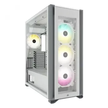 PC korpusas Corsair iCUE 7000X RGB Full Tower Baltas