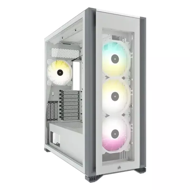 PC korpusas Corsair iCUE 7000X RGB Full Tower Baltas