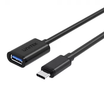 UNITEK Y-C476BK USB laidas USB 3.2 Gen 1 (3.1 Gen 1) 0.2 m USB C USB A Juodas