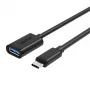 UNITEK Y-C476BK USB laidas USB 3.2 Gen 1 (3.1 Gen 1) 0.2 m USB C USB A Juodas