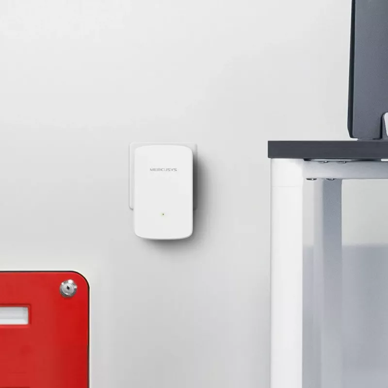Mercusys ME10 V1 WiFi signalo stiprintuvas, montuojamas į sieną