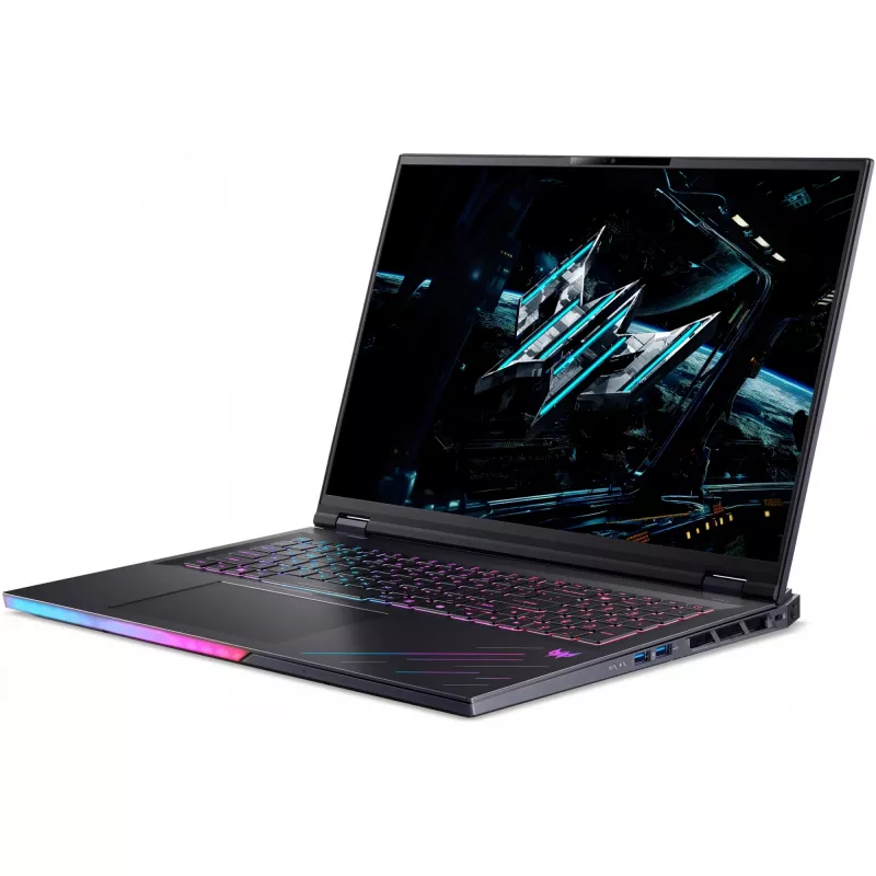 Nešiojamas kompiuteris Acer Predator PH18-73-93YX — Intel Core Ultra 9 275HX, 18 colių WQUXGA 3840×2400, 64 GB DDR5, 2 TB SSD, NVIDIA GeForce RTX 5090, Windows 11 Pro, juodas