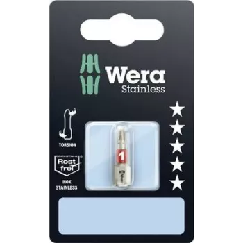 Wera Phillips-Bit PH 1 3851/1 TS SB SiS nerūdijančio plieno antgalis D 6,3 mm, 1 vnt. (05073610001)