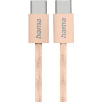 Hama Fabric USB-C laidas USB 2.0 1 m Oranžinis