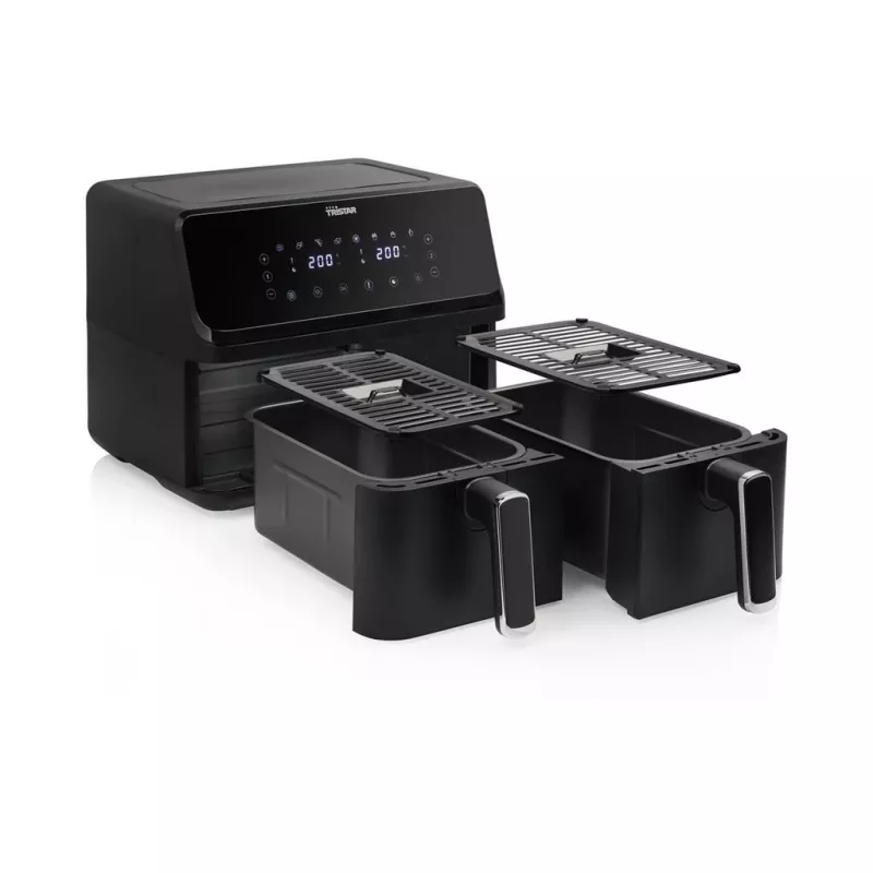 Tristar FR-9026 gruzdintuvas Double 8 L Stalviršinis 2700 W Karšto oro gruzdintuvas Juodas