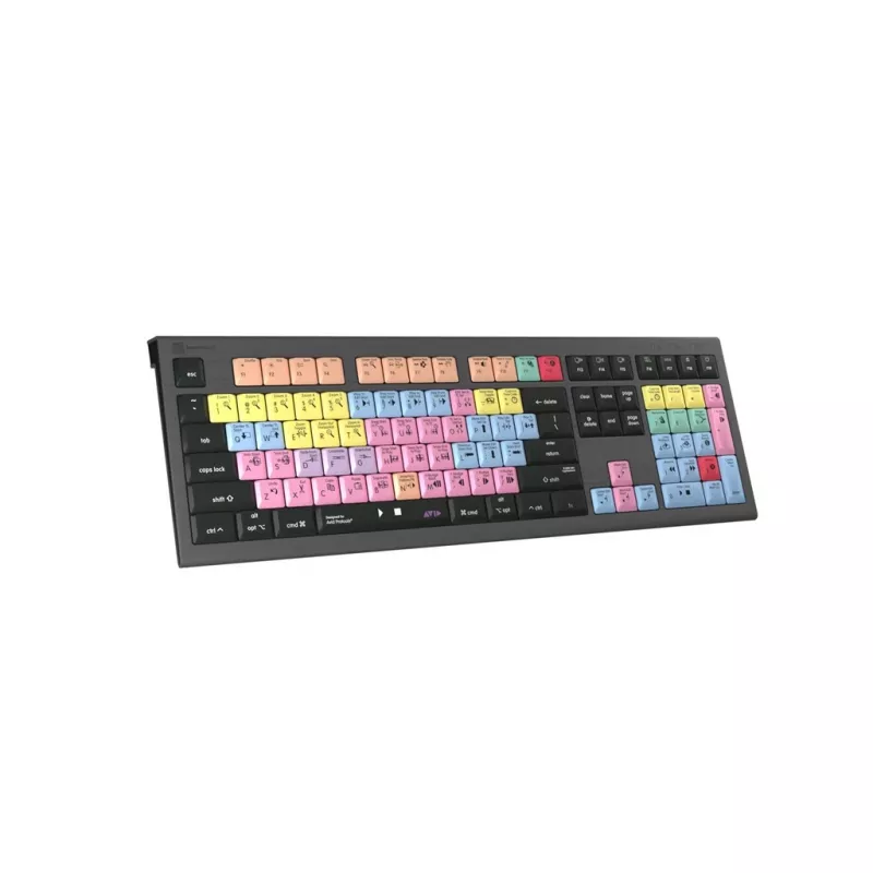 Logickeyboard ASTRA 2 USB QWERTZ klaviatūra, juoda, pilno dydžio, 104 klavišai